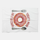 Speisekarte von heute: Iss oder hungrig - Funny Pi Geschirrtuch (Horizontal)