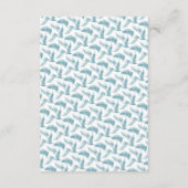 Speisekarte Winterevent Blau Fichtenkunst Begleitkarte (Rückseite)