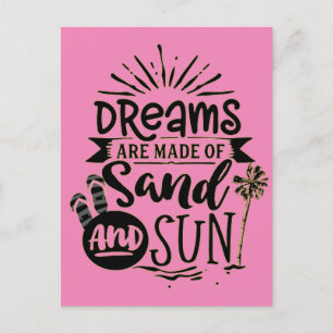 SPEISEN AUS SAND UND SONNE - STRANDSTRAND POSTKARTE