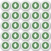 Speisen Auswahl vegetarische Aufkleber (Vorderseite)