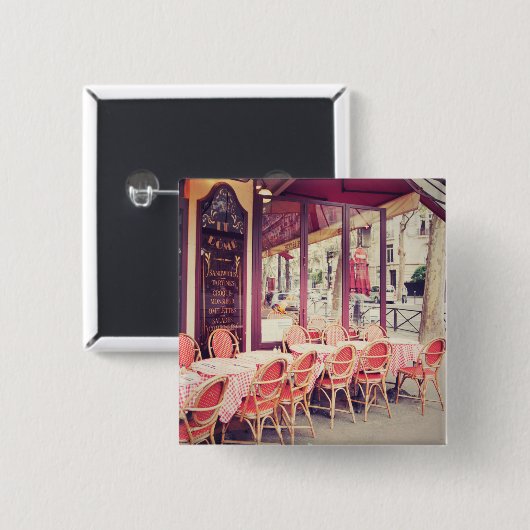 Speisen im Paris-Al-Fresko Button (Vorne & Hinten)