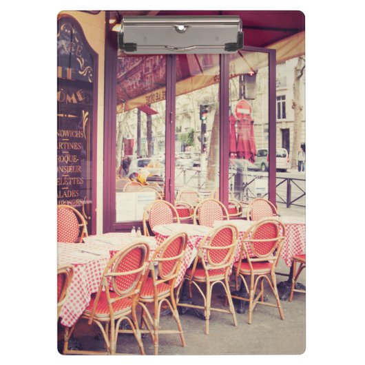 Speisen im Paris-Al-Fresko Klemmbrett (Vorderseite)