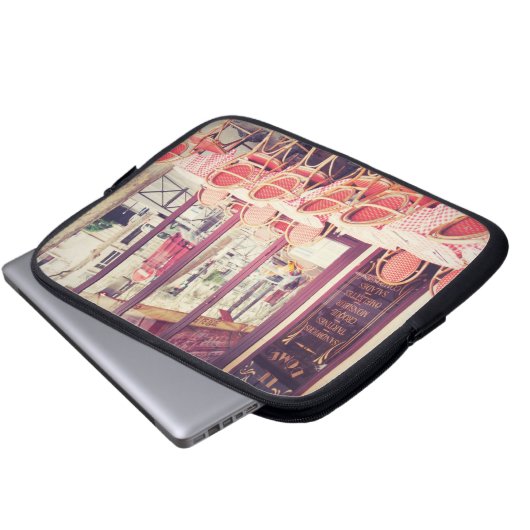 Speisen im Paris-Al-Fresko Laptopschutzhülle (Vorne Knopf)