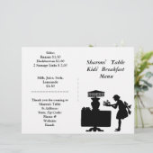 Speisen im Restaurant, Frühstücksmenü für Kinder i (Stehend Vorderseite)