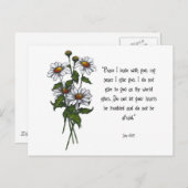 Speisen mit Bibelverse: Der Frieden Gottes Postkarte (Vorne/Hinten)