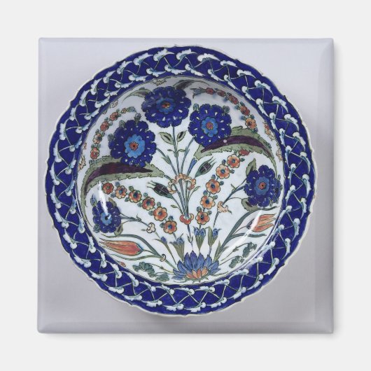 Speisen mit Blumendekoration, Iznik Magnet (Vorne)