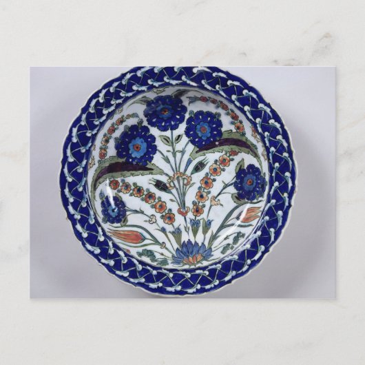 Speisen mit Blumendekoration, Iznik Postkarte (Vorderseite)