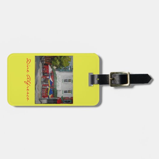 Speisen Sie Gepäckgeldbeutel oder Gepäckanhänger (Vorderseite horizontal)