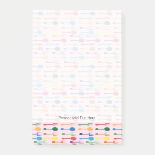 Speisen von Beschaffenheit Post-it Klebezettel (Vorderseite)