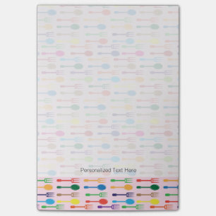 Speisen von Beschaffenheit Post-it Klebezettel