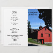 Speisenangebot, Landkarte, Individuell zugeschnitt (Vorne/Hinten)