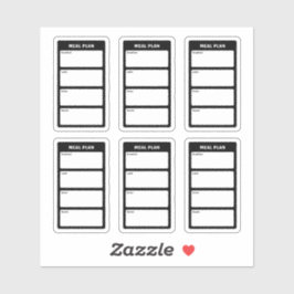 Speiseplan Aufkleber