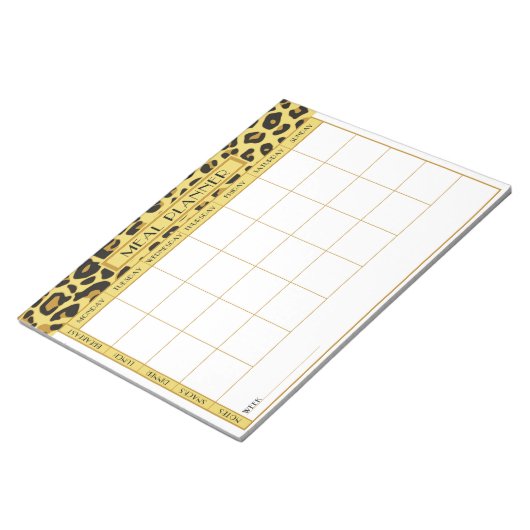 Speiseplan Notizblock (angewinkelt)