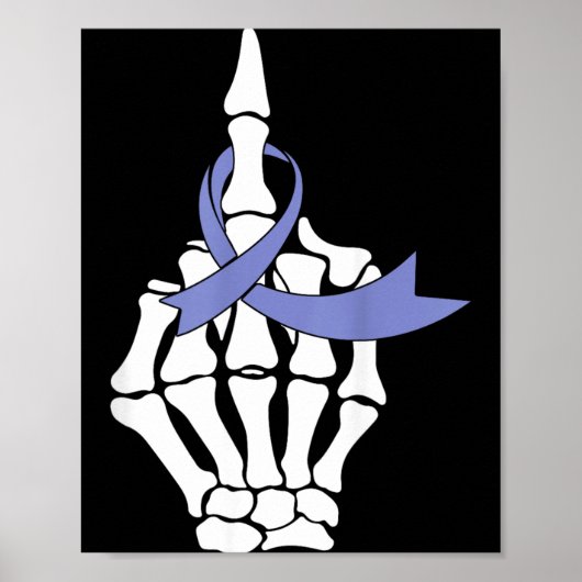Speiseröhrenkrebs Mittelfinger Immergrün-Band Poster (Vorne)