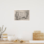 Speisesaal, aus "Beispielen für alt und modern Poster (Küche)