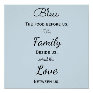 Speisesaal Gebet Poster