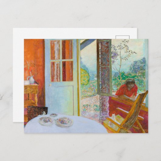 Speisesaal im Land | Paul Bonnard | Postkarte (Vorne/Hinten)