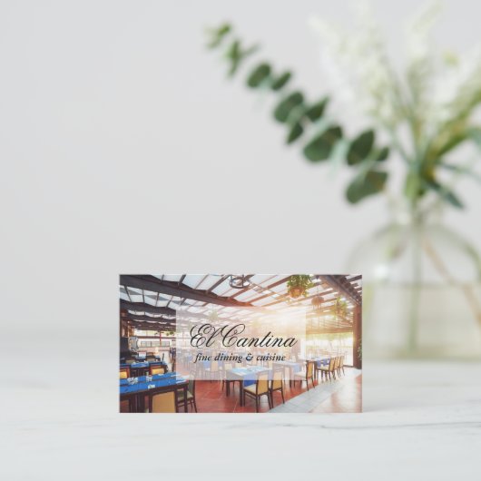 Speisesaal Visitenkarte (Stehend Vorderseite)