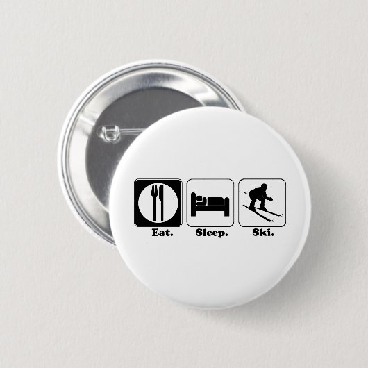 Speiseschlafski Button (Vorne & Hinten)