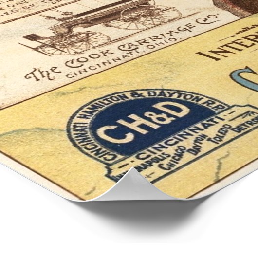 Speisewagen von Pullman Poster (Ecke)