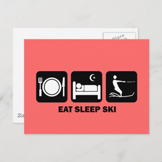 Speisewasser Postkarte (Vorne/Hinten)