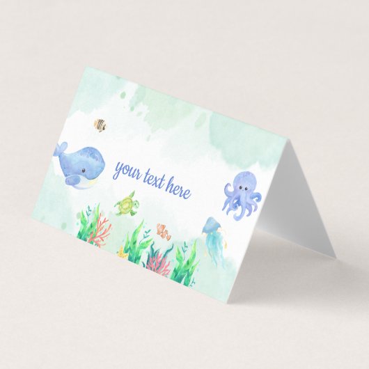 Speisezelt-Karten vom Buffet im Party des Ozeans (Vorderseite)