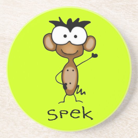 Spek den Affen-Untersetzer Sandstein Untersetzer (Vorne)