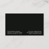 Spektakel Augenbrauen optische Sehschärfe Rainbow Visitenkarte (Rückseite)