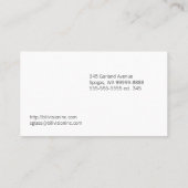 Spektakel Optische Sehschärfe Visitenkarte (Rückseite)