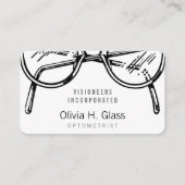 Spektakel Optische Sehschärfe Visitenkarte (Vorderseite)