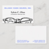 Spektakel Optische Sehschärfe Visitenkarte (Vorne/Hinten)