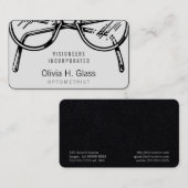 Spektakel Optische Sehschärfe Visitenkarte (Vorne/Hinten)