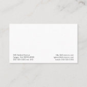 Spektakel Optische Sehschärfe Visitenkarte (Rückseite)