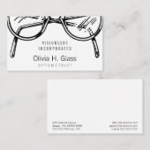 Spektakel Optische Sehschärfe Visitenkarte (Vorne/Hinten)