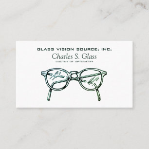 Spektakel Optische Sehvision-Grüntöne für Augen Visitenkarte