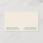 Spektakel Sehschärfe Visitenkarte (Rückseite)