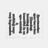 Spektakulär: Definition ・ tac ・ ・ Fleecedecke (Vorderseite (Horizontal))