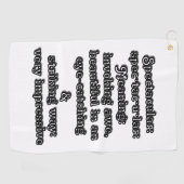 Spektakulär: Definition ・ tac ・ ・ Golfhandtuch (Horizontal)