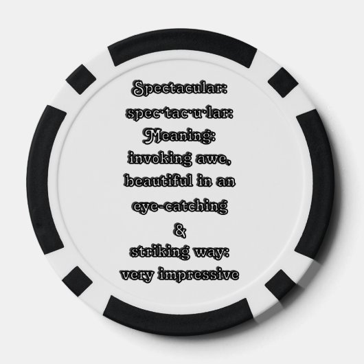 Spektakulär: Definition ・ tac ・ ・ Pokerchips (Rückseite)