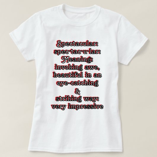 Spektakulär: Definition ・ tac ・ ・ T-Shirt (Design vorne)