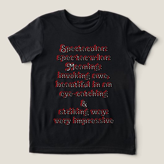 Spektakulär: Definition ・ tac ・ ・ Tri-Blend Shirt (Design Vorderseite)