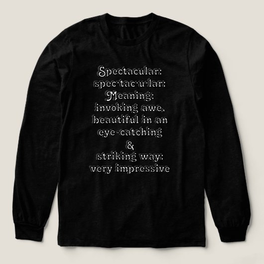 Spektakulär: Definition ・ tac ・ ・ Tri-Blend Shirt (Design Vorderseite)