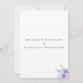 Spektakulär einfach Elegant Luxuriös floral Einladung (Rückseite)