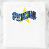 SPEKTAKULÄR! OVALER AUFKLEBER (Tasche)