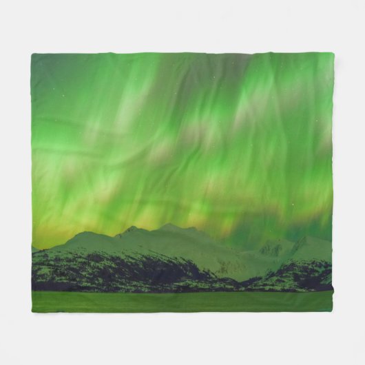 Spektakuläre Aurora Fleecedecke (Vorderseite (Horizontal))