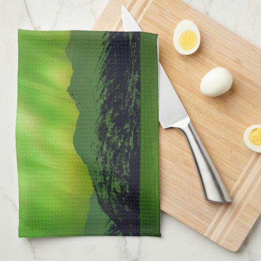 Spektakuläre Aurora Geschirrtuch (Viertel Falte)