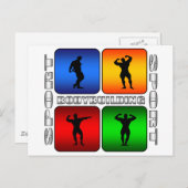 Spektakuläre Bodybuilding Postkarte (Vorne/Hinten)