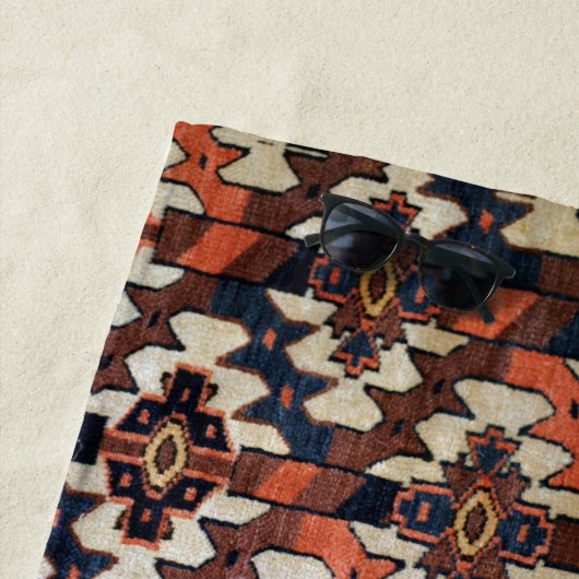 Spektakuläre Erdfarben Orientalisches Muster Strandtuch (Beispiel)