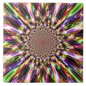 Spektakuläre Regenbogenfolie Fliese (Vorderseite)