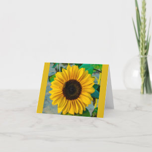 Spektakuläre Sonnenblumenkarte Karte